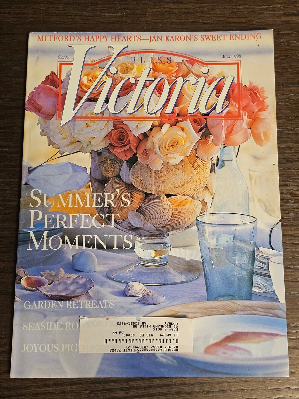 Bliss Victoria Magazine July 1998 Summer Decorating